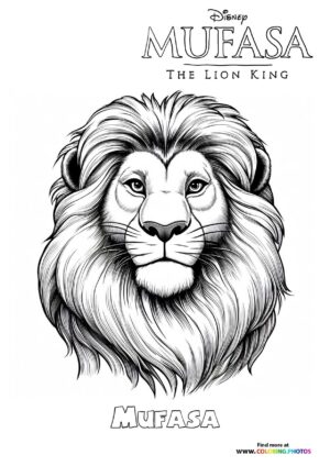 Mufasa the lion king portrait