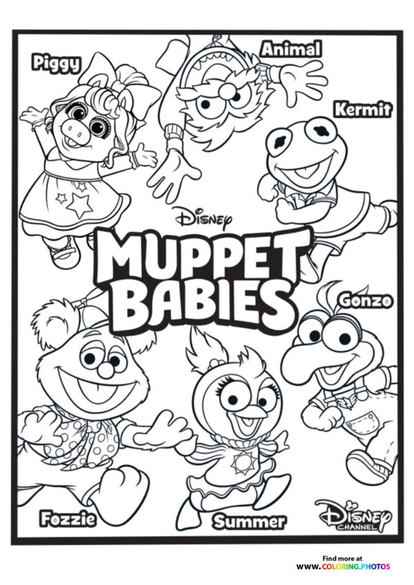 Muppet Babies coloring page