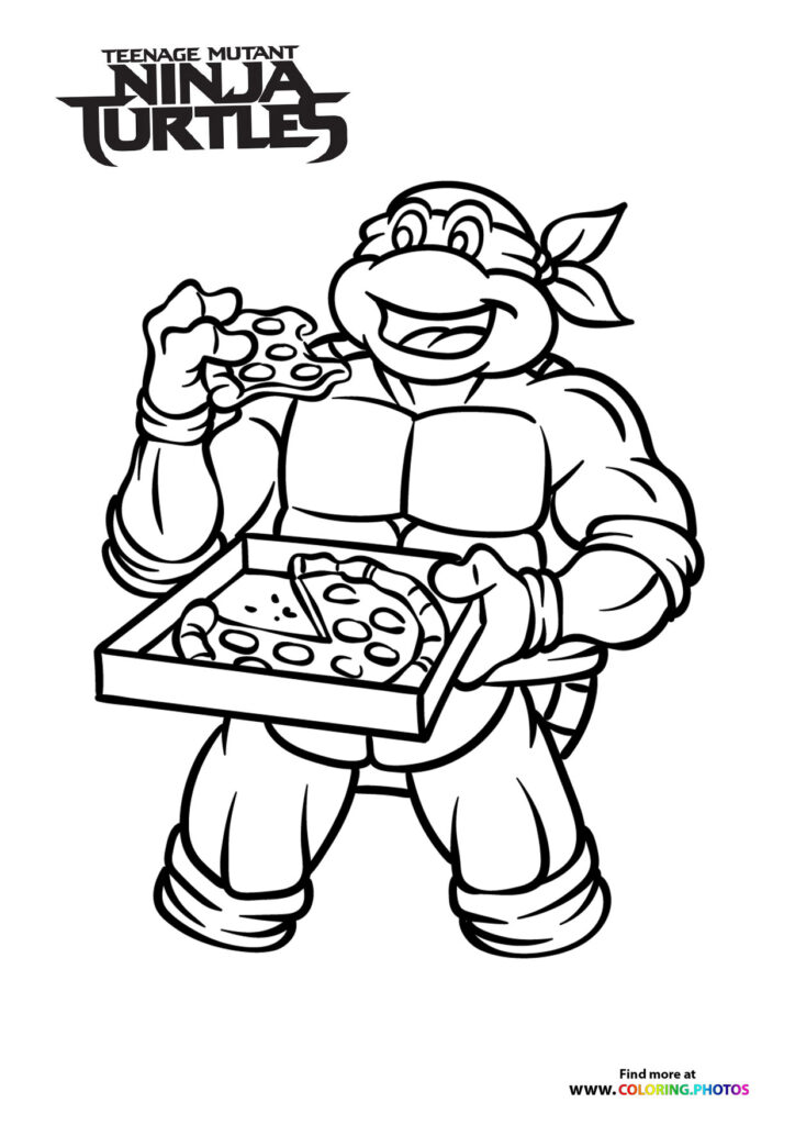Teenage Mutant Ninja Turtles Coloring Pages for kids 100 free print