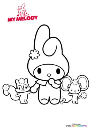 My Melody with animals