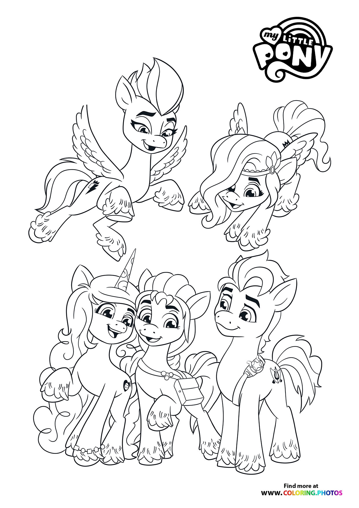 My Little Pony   A New Generation coloring pages for kids   Print ...