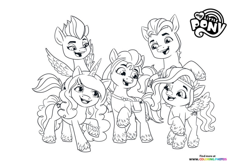 My Little Pony characters - A New Generation - Coloring Pages for kids