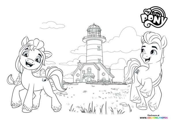 My Little Pony farm - A New Generation coloring page
