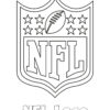 NFL logo coloring page