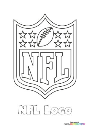 NFL logo coloring page