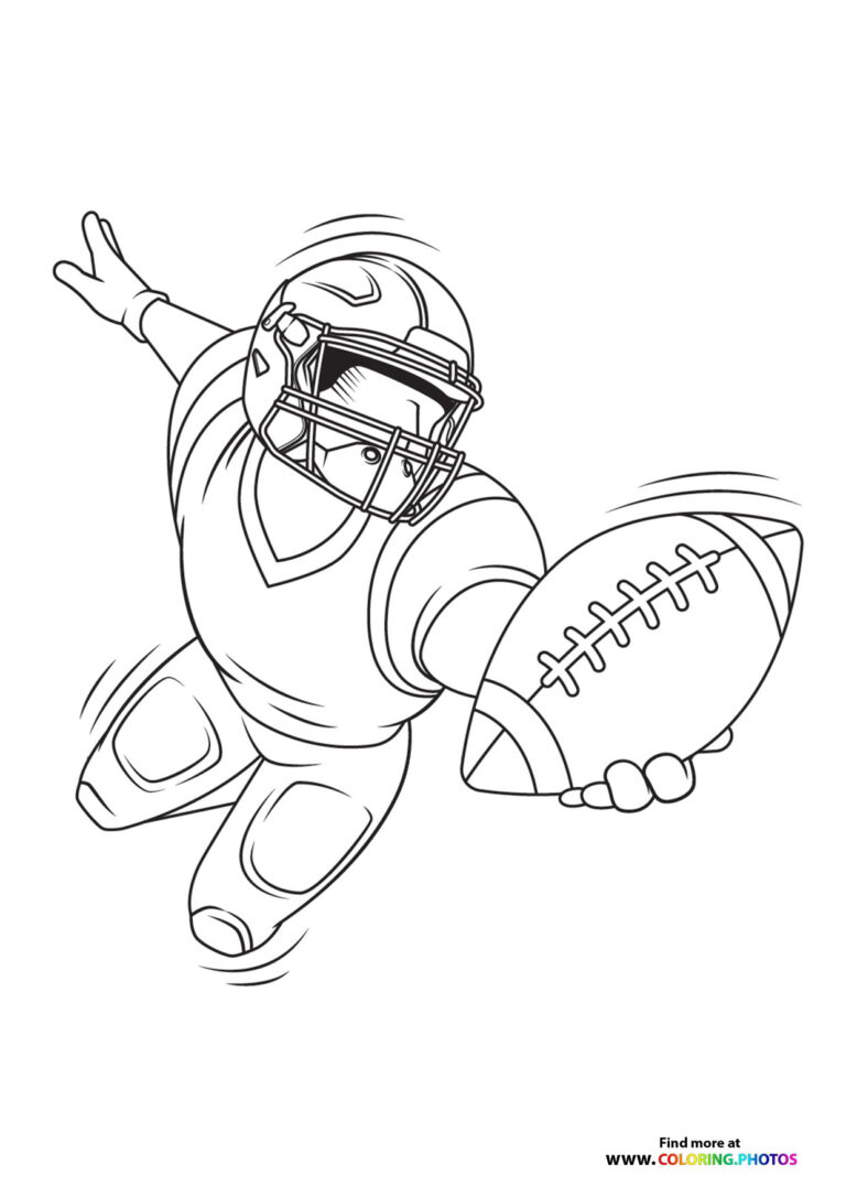 NFL Players - Coloring Pages for kids | Free print or download