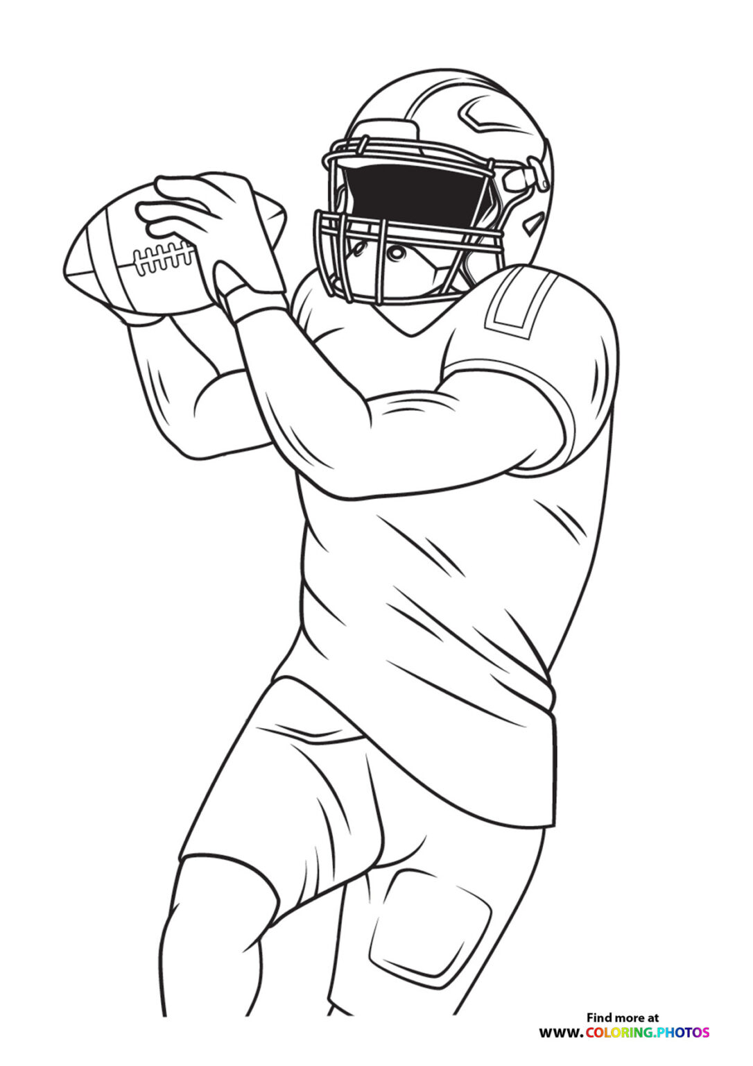 NFL Players - Coloring Pages for kids | Free print or download