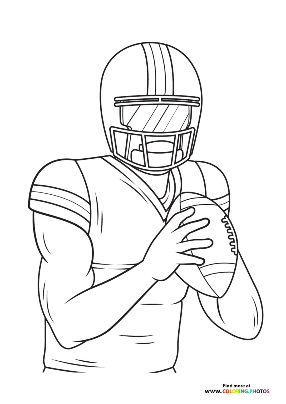 NFL Players - Coloring Pages for kids | Free print or download