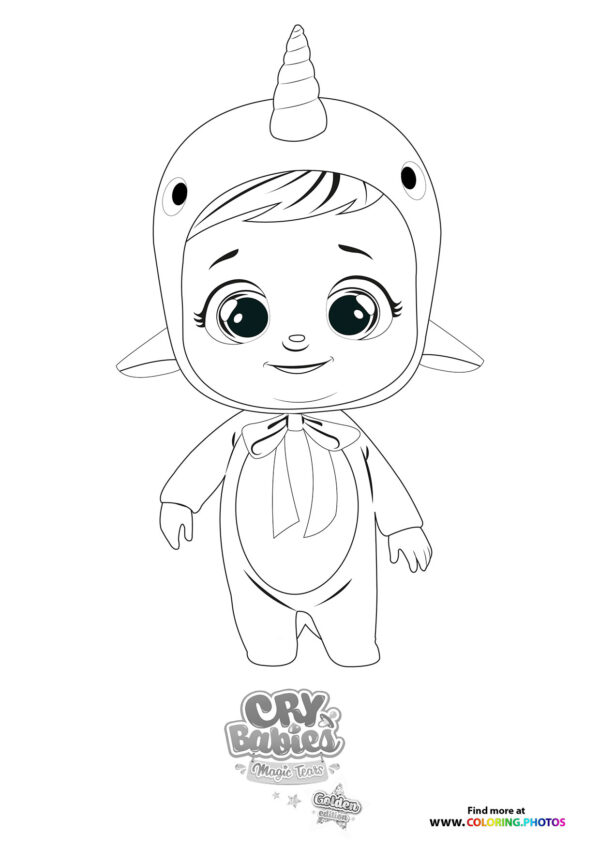 Narvie - Cry Babies - Gold Edition coloring page