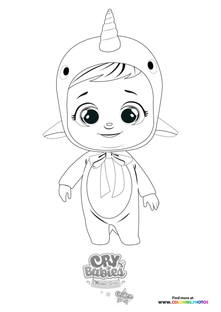 Narvie - Cry Babies - Gold Edition - Coloring Pages for kids