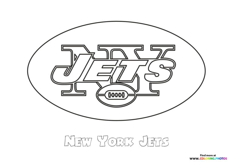 New York Jets NFL logo - Coloring Pages for kids