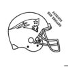 New England Patriots NFL helmet coloring page