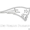 New England Patriots NFL logo coloring page