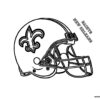 New Orleans Saints NFL helmet coloring page