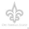 New Orleans Saints NFL logo coloring page