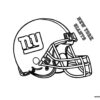 New York Giants NFL helmet coloring page