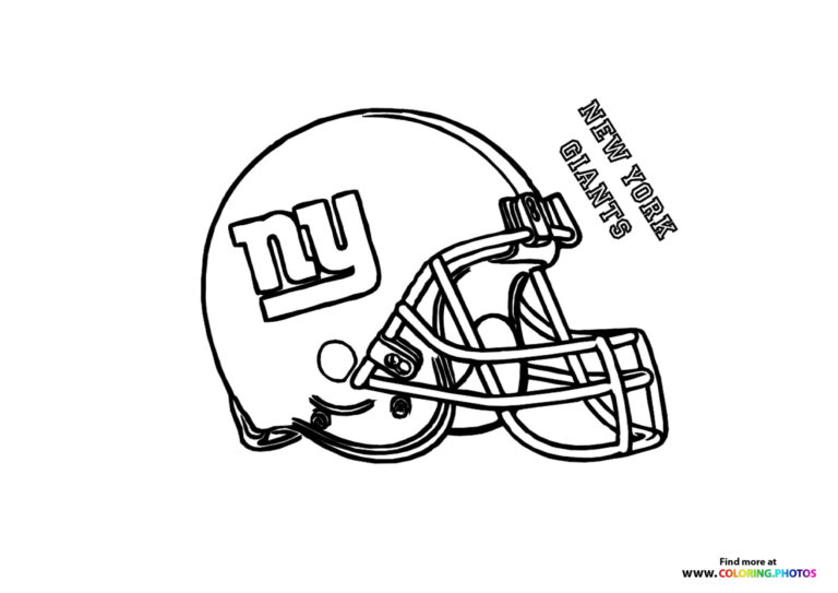 NFL Team Helmets - Coloring Pages for kids | Free and easy printables