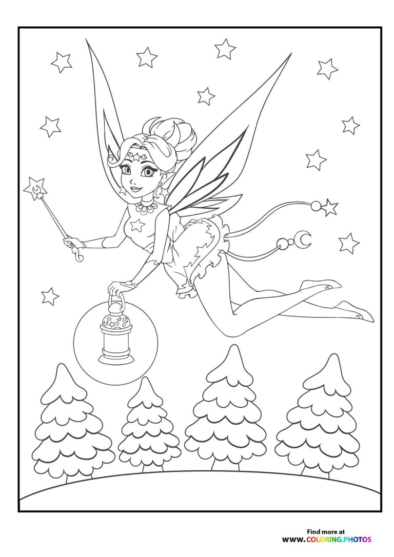 Night fairy - Coloring Pages for kids