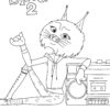 Nooshy from Sing 2 coloring page