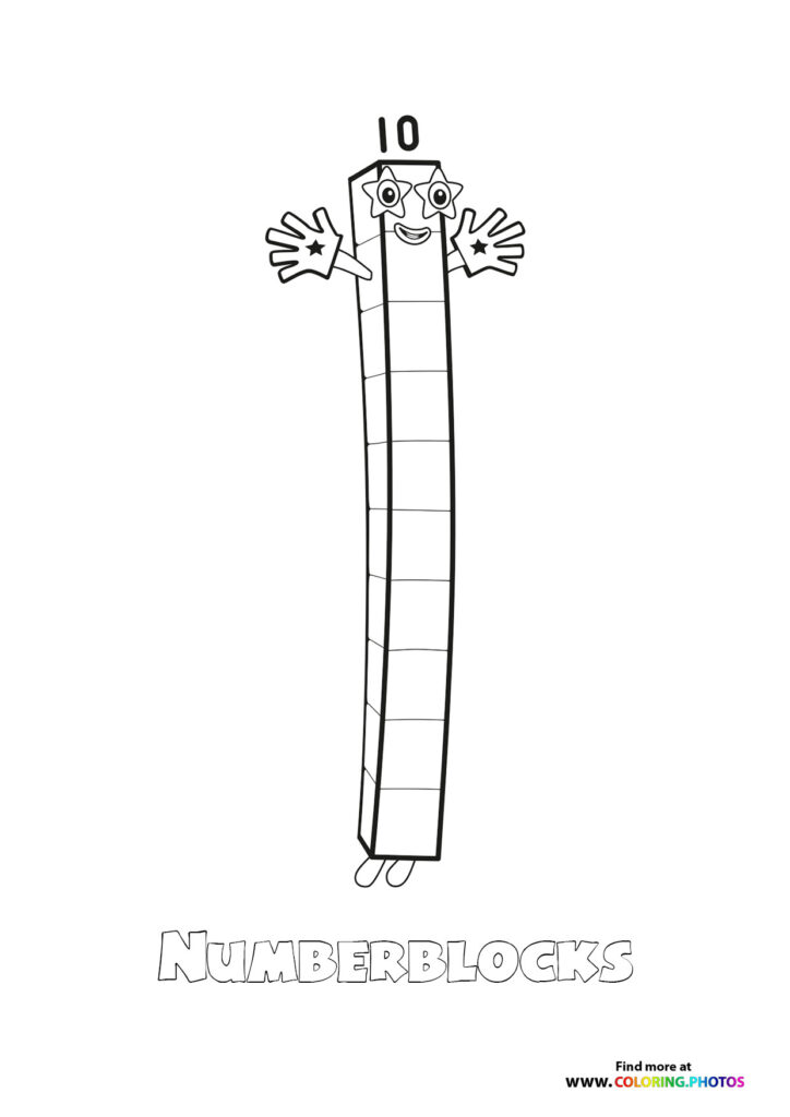 Numberblocks - Coloring Pages for kids
