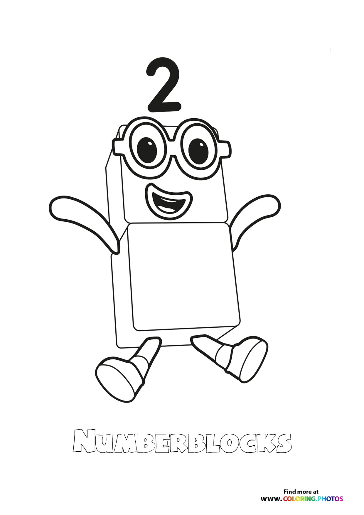 Numberblocks - Coloring Pages for kids | 100% free print or download
