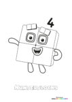 Numberblocks - Coloring Pages for kids | 100% free print or download