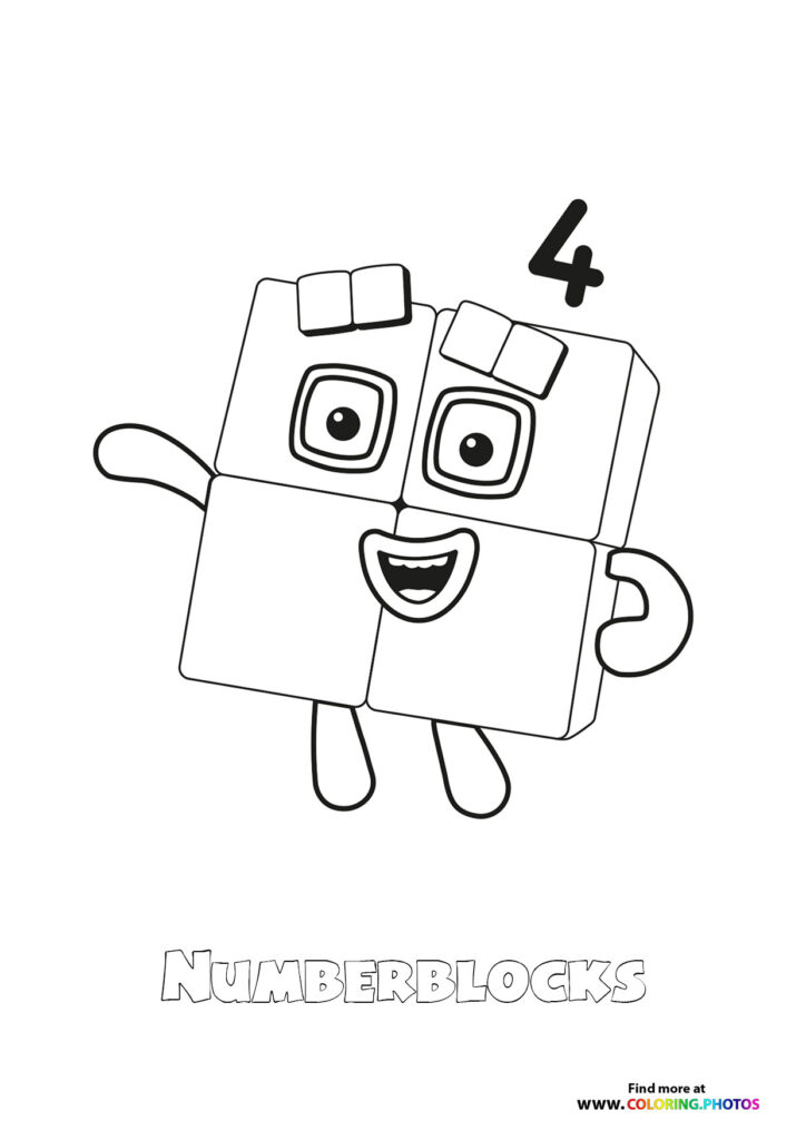 Numberblocks - Coloring Pages for kids