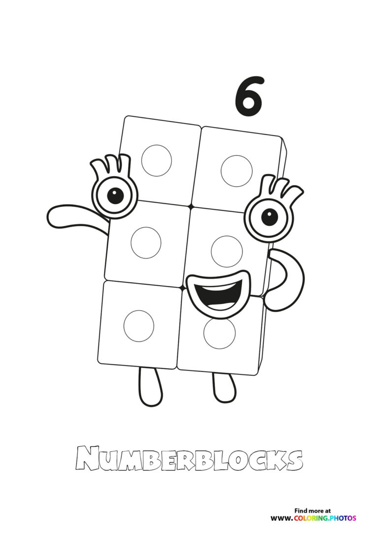 Numberblocks - Coloring Pages For Kids | 100% Free Print Or Download