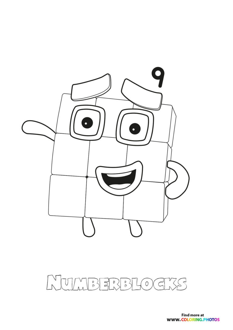 Numberblocks - Coloring Pages for kids | 100% free print or download