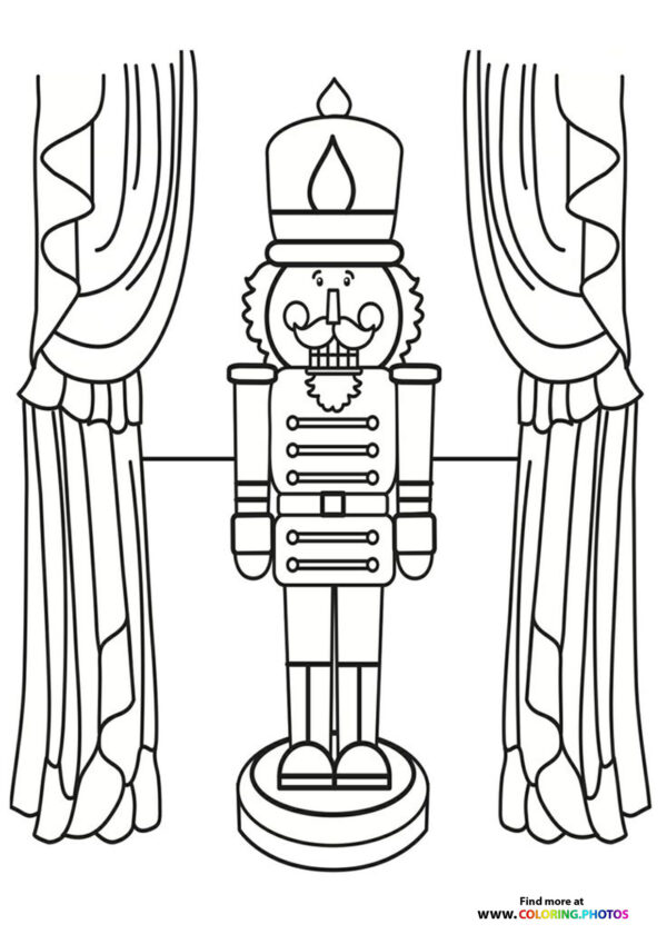 Christmas Nutcracker coloring page