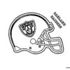 Oakland Raiders NFL helmet coloring page
