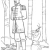 Olaf and Lieuthenant Destin coloring page