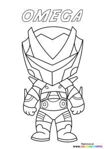 Tiny Omega - Fortnite - Coloring Pages for kids