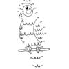 Parrot swinging dot the dots worksheet