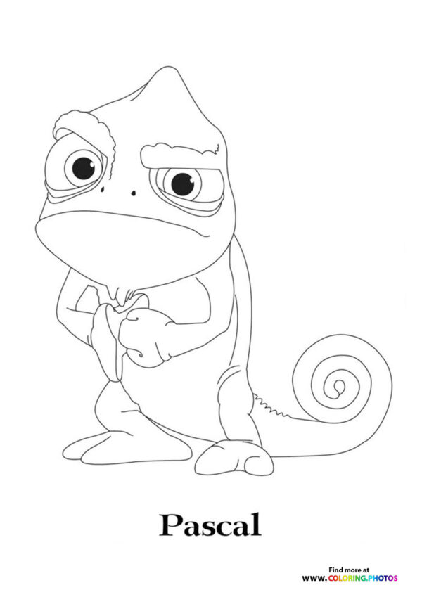 Pascal from Tangled coloring page