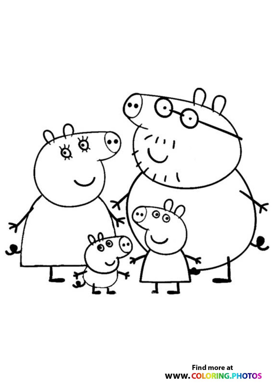 Peppa Pig Coloring Pages For Kids Free And Easy Print Or Download