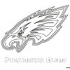 Philadelphia Eagles NFL logo coloring page