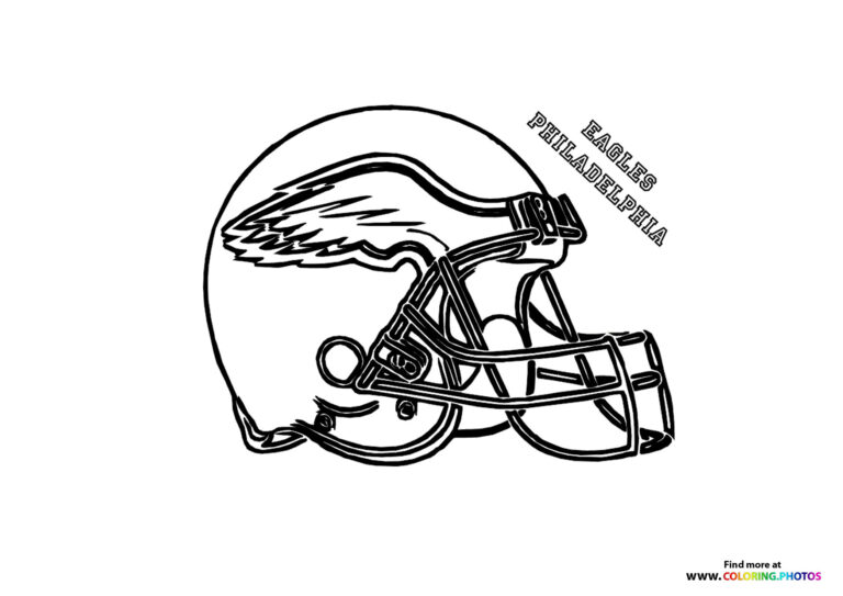 NFL Team Helmets - Coloring Pages for kids | Free and easy printables