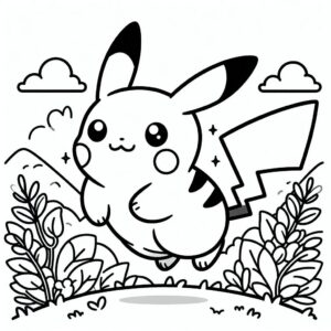 Pikachu jumping
