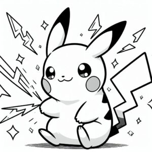 Pikachu with lightning