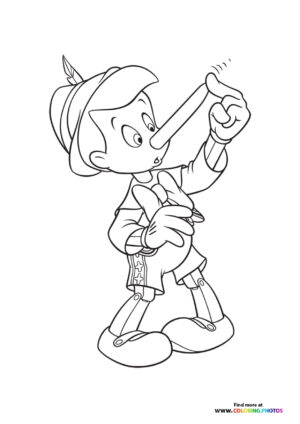 Pinocchios nose is growing