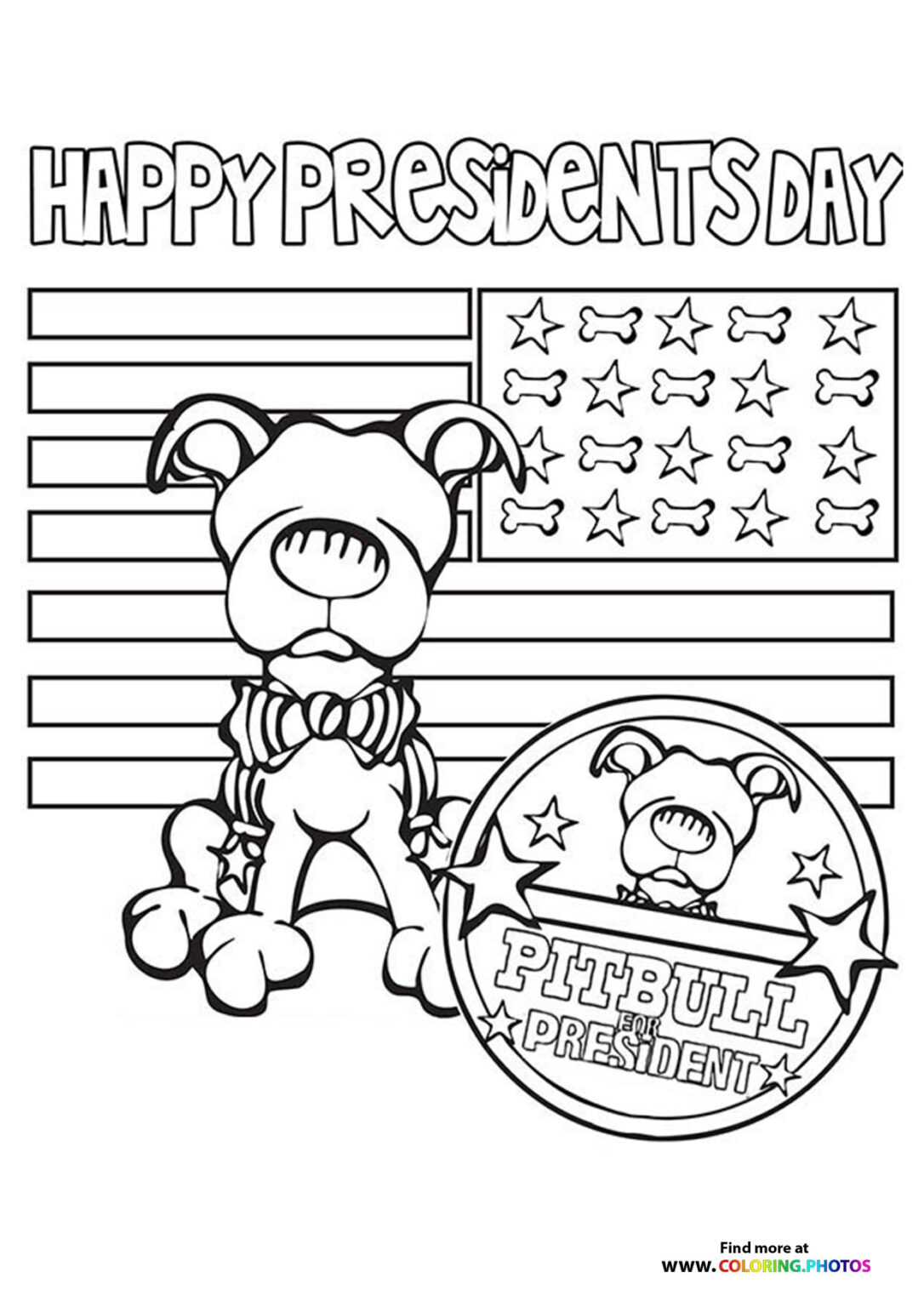Presidents day - Coloring Pages for kids | Free and easy print or download