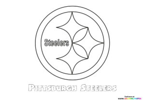 Pittsburgh Steelers NFL logo coloring page