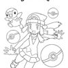 Pokemon trainer - Pokemon coloring page