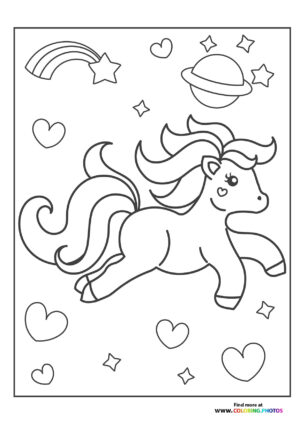 Pony with hearts