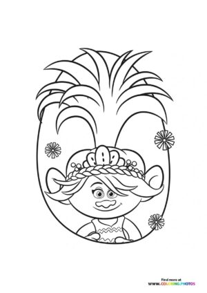 Trolls Band Together Poor Velvet and Veneer Coloring Pages 