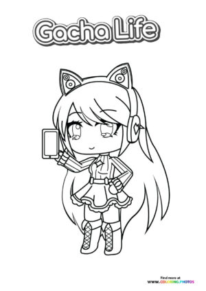 Popular girl from Gacha Life