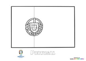 Portugal flag Euro 2024