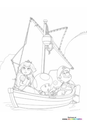 Princess Peach and Mario Super Mario Galaxy Movie