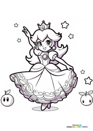 Princess Peach dancing